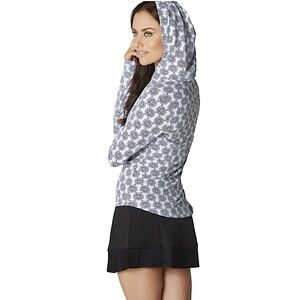 IBKUL Hooded Nylon Long Sleeve Top size S